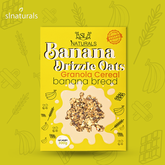 Banana Drizzle Oats (Granola Cereal)