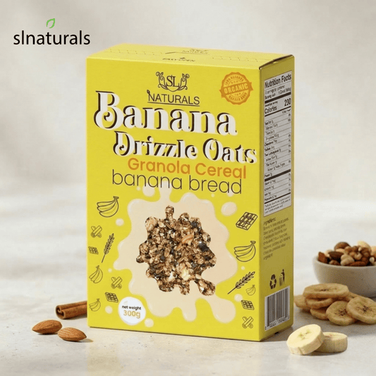 Banana Drizzle Oats (Granola Cereal) - SL Naturals