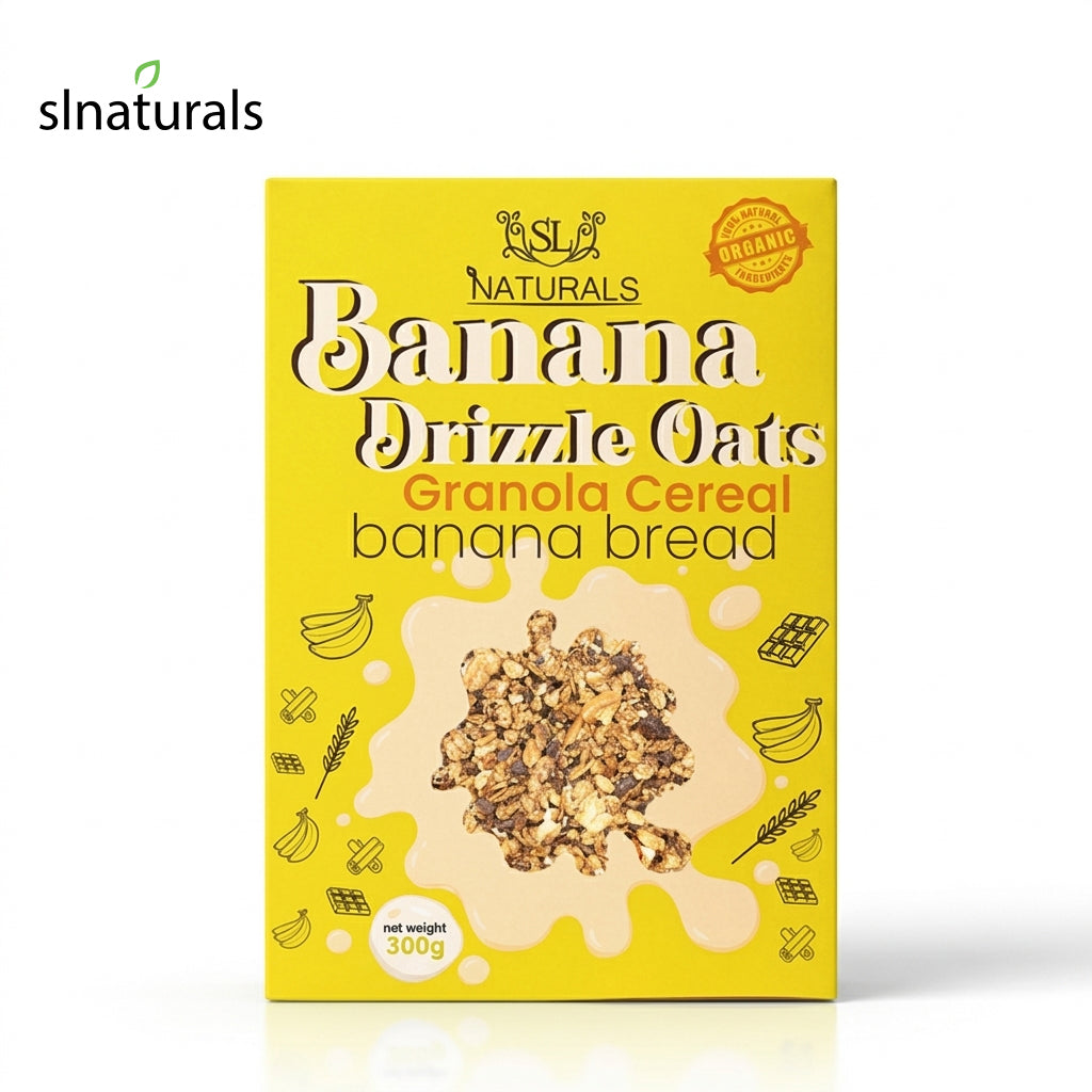 Banana Drizzle Oats (Granola Cereal)