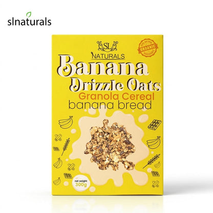 Banana Drizzle Oats (Granola Cereal) - SL Naturals