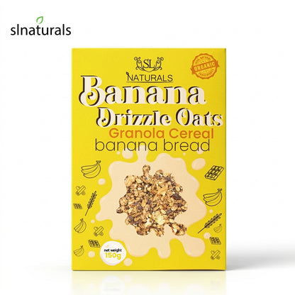 Banana Drizzle Oats (Granola Cereal)